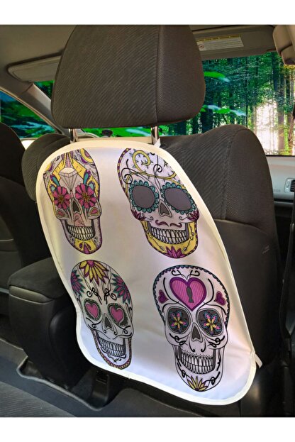 Rengirenk Cicekli Araba Koltugu Koruyucusu Rengarenk Kuru Kafa Trendyol
