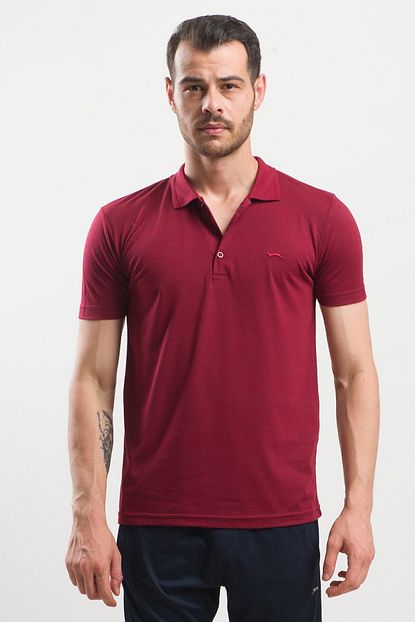 Slazenger Erkek Bordo Spirit Polo Yaka T Shirt Trendyol