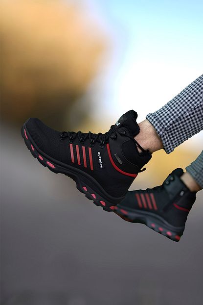 Riccon Siyah Kirmizi Erkek Bot Bootie Rcnjr1820 Trendyol
