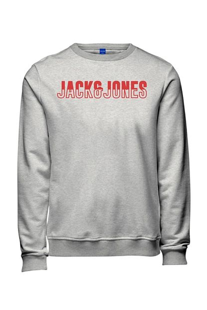 Jack Jones Jormatar Erkek Penye Baskili Sweatshirt 12182288 Trendyol