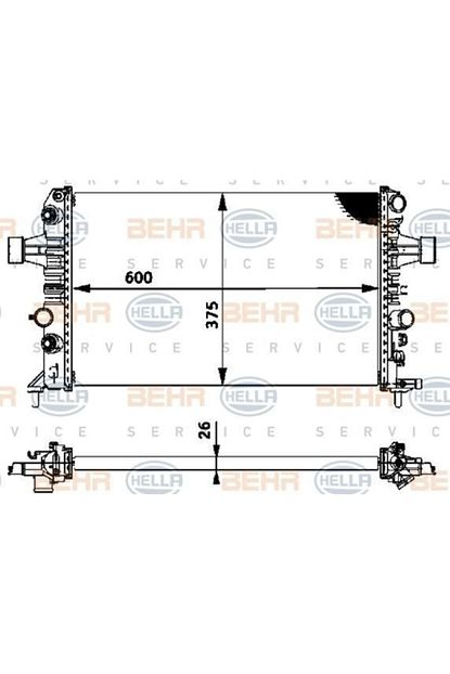 Behr Opel Astra G 1 4 1 6 Twinport Su Radyatoru 2005 Modele Kadar Uygun Trendyol