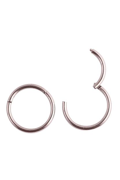 Mor Gumus Halka Burun Helix Kikirdak Piercing Trendyol
