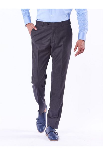 Dufy Antrasit Kusgozu Flanel Kumas Erkek Pantolon Regular Fit Trendyol