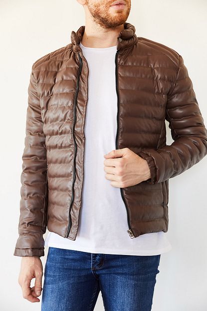 Xhan Erkek Kahverengi Sisme Deri Mont 0yxe4 44073 18 Trendyol
