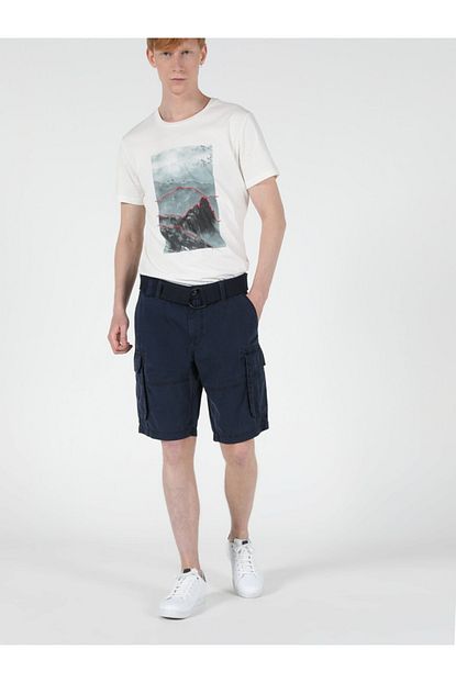 Colin S Regular Fit Yuksek Bel Lacivert Erkek Sort Trendyol