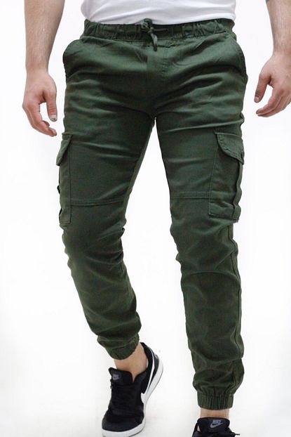 Stil Kombin Erkek Scorpion Lastikli Keten Kargo Pantolon Trendyol