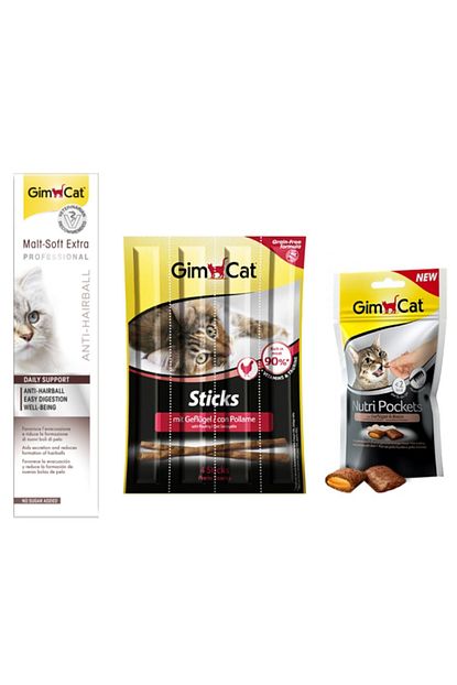 Gimcat Malt Paste Kedi Macunu 100 Gr Sticks Tavuklu 20 Gr Nutri Pockets Tuy Sagligi 60 Gr Trendyol