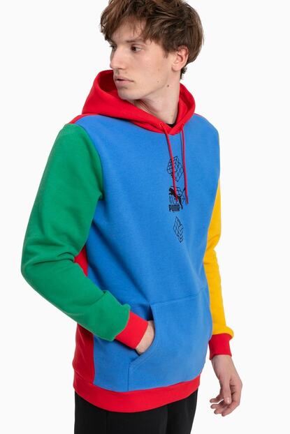Puma X Rubik S Cube Kapusonlu Renkli Erkek Sweatshirt Trendyol