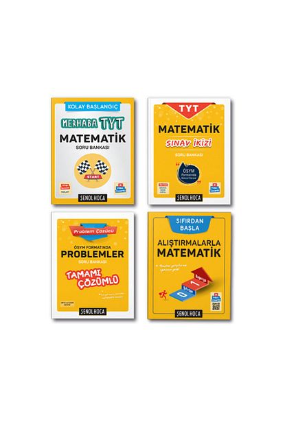 Senol Hoca Tyt Matematik Soru Bankasi Full Set 4 Kitap Sinav Ikizi Alistirmalarla Matematik Trendyol