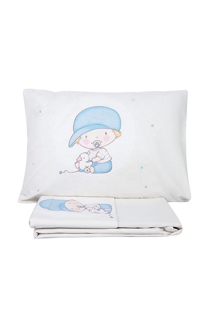 Karaca Home Baby Boys Pamuk Bebek Carsaf 2 Yastik Set Trendyol