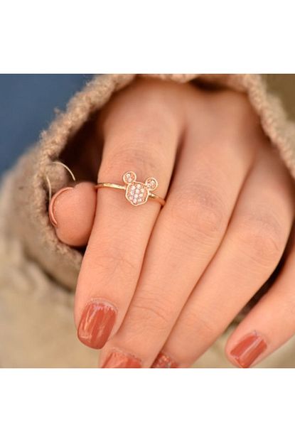 Engingold 14k Altin Mickey Mouse Yuzuk Trendyol