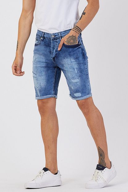 Damga Jeans Erkek Mavi Kot Sort Trendyol