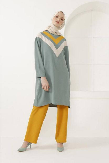 Sitare Onu 3 Renkli Tunik 20y412 Trendyol