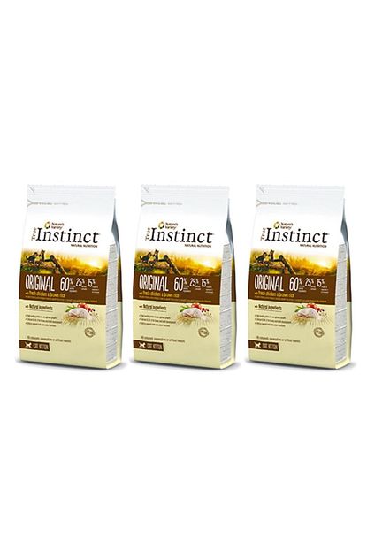 True Instinct Original Taze Tavuk Ve Esmer Pirincli Yavru Kedi Mamasi 1 25 Kg 3 Lu Paket 3 Lu Paket Trendyol