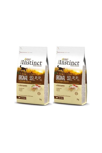 Cesitli True Instinct Original Taze Tavuk Ve Esmer Pirincli Yetiskin Kedi Mamasi 7 Kg 2 Li Ekonomik Paket Ta Trendyol