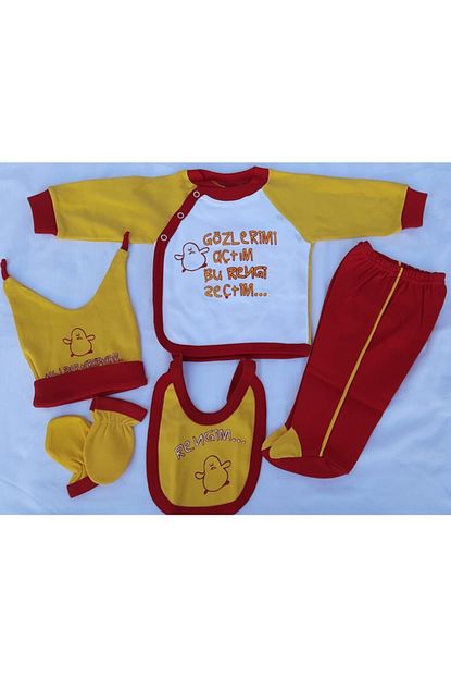 Okan Unisex Bebek Sari Kirmizi Fanatik 5 Li Zibin Takim Trendyol