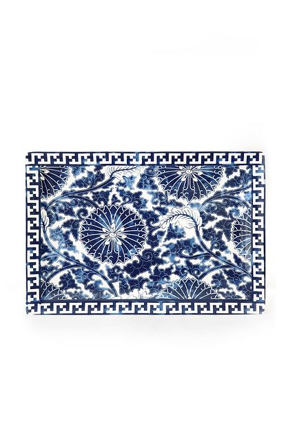 Bursa Porselen Dekor Blue Blanc Porselen Tepsi Trendyol