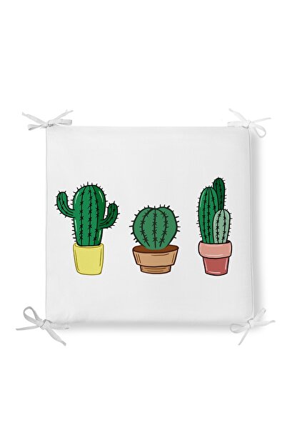 Saksi Kaktus Sandalye Minderi 40x40x4 N11 Com