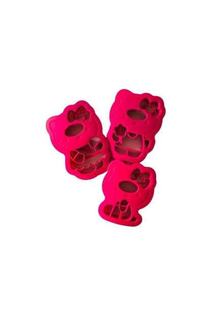 tupperware pembe hello kurabiye kalibi