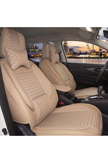 stil oto arac koltuk kilifi lux elit minder bej beyaz fiyati yorumlari trendyol