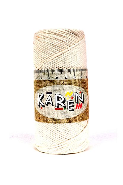 Karen Hobi Kemik Rengi Pamuk Makrome Ipi Trendyol