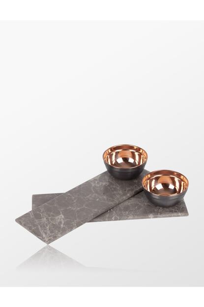 Ritzy Fine Living Gri Canak Setli Servis Tabagi 2 Li Trendyol