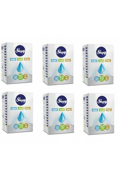 Sleepy 60 90 Cm 10 Lu 6 Paket 60 Kullanim Bebek Bakim Ortusu Trendyol
