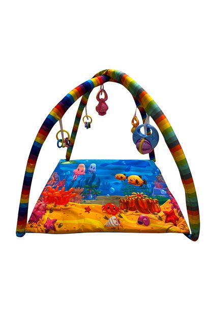 Ay Baby Unisex Cocuk Renkli Akvaryum Temali Oyuncakli Oyun Halisi 80x70 Cm Trendyol