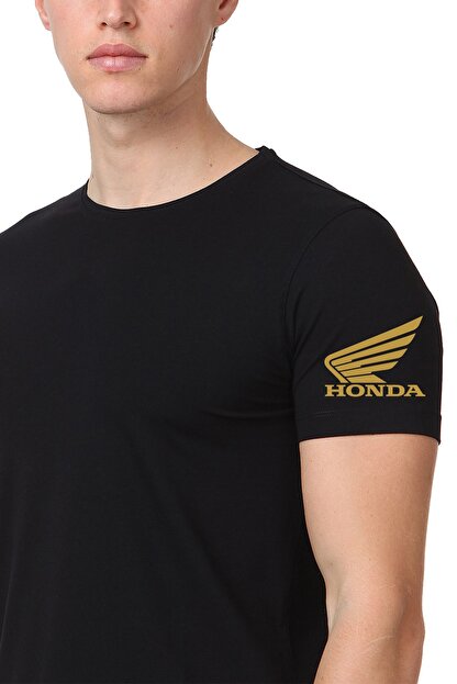 Motosiklet T Shirt Unisex Siyah Honda Tshirt Trendyol