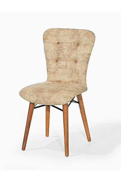 Laces House Ahsap Ayakli Mutfak Sandalyesi Papel Sirt Baskili Tay Tuyu Kumas Ev 3030 Trendyol