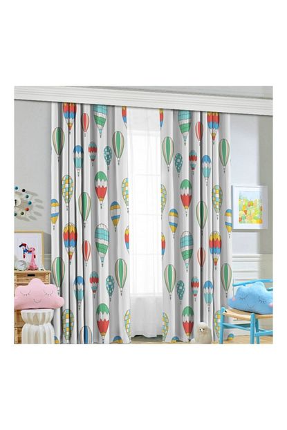 Jungle Balonlu Cocuk Odasi Fon Perde 140x260 Trendyol