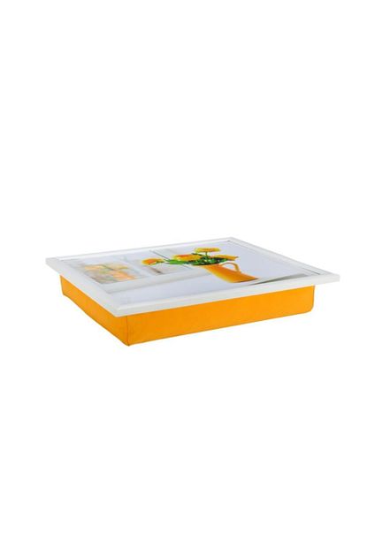 Yedi Home Decor Keyif Tepsisi Yellow Jug Bilgisayar Ve Kahvalti Tepsisi Trendyol