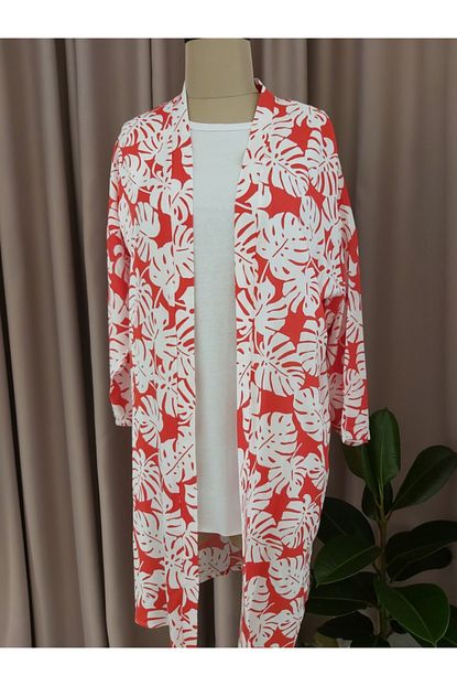 Duyguben Kadin Kirmizi Kimono Trendyol