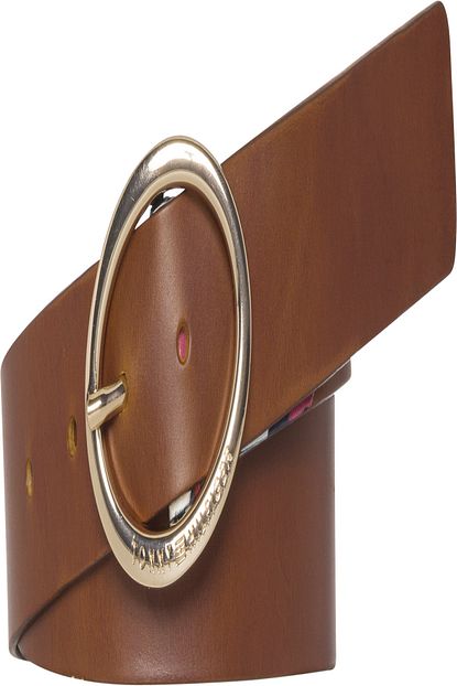tommy hilfiger oval buckle belt 3.5