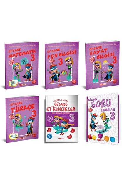Kirmizi Beyaz Yayinlari 3 Sinif Efsane Takim Tum Dersler Soru Fabrikasi 6 Kitap Trendyol