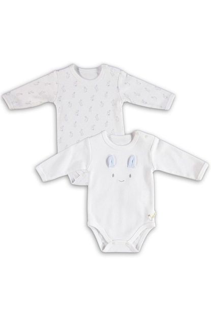 Biorganic Erkek Bebek Beyaz Zibin Seti 2 Li 56624 Trendyol