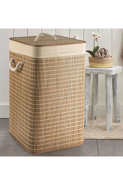 English Home Urbann Katlanabilir Camasir Sepeti 35x35x60 Cm Kahve Trendyol