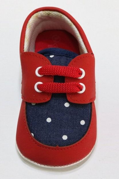 Modaroyal Unisex Cocuk Kirmizi Patik Suet Ilk Adim Ayakkabisi Trendyol