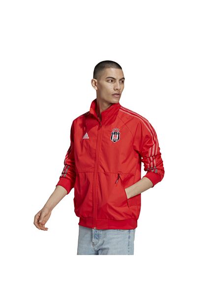 Adidas Erkek Kirmizi Besiktas Anthem Ceket Trendyol