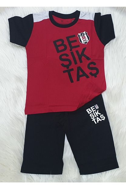 Bjk Store Erkek Cocuk Kirmizi Siyah Bjk Lisansli Pijama Takimi Trendyol