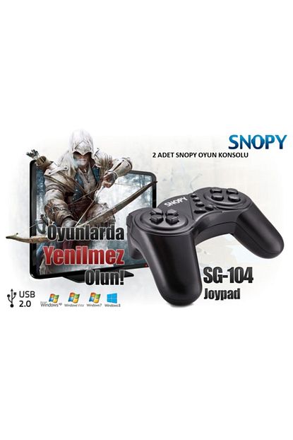 Snopy Orijinal Usb Pc 2 Adet Gamepad 12 Aksiyon Tusu Tak Calistir Trendyol
