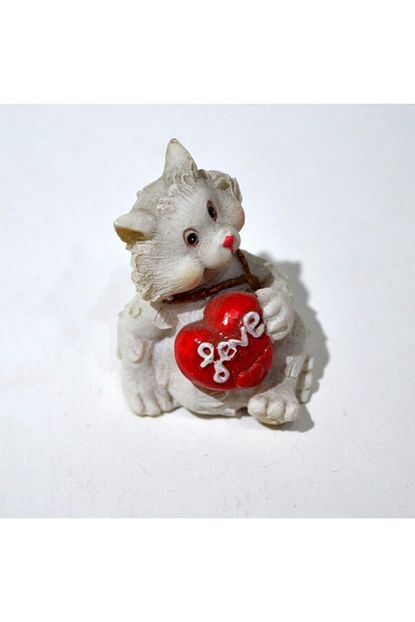 Ews Mini Polyester Love Sevimli Kedi Sus Dekoratif Obje Trendyol