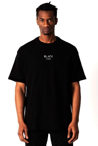 Black Erkek Siyah Oversize T Shirt Trendyol