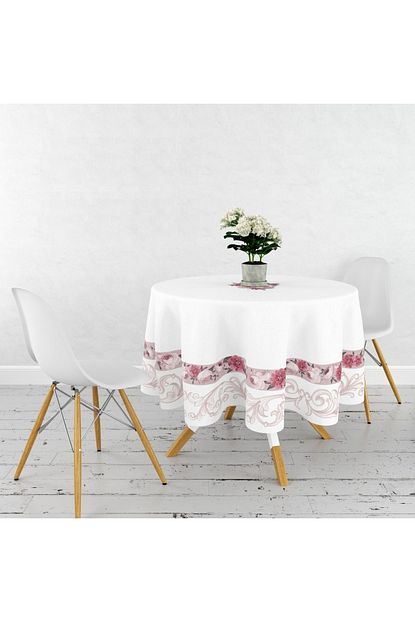 Homestore Ozel Tasarim Yuvarlak Masa Ortusu Trendyol