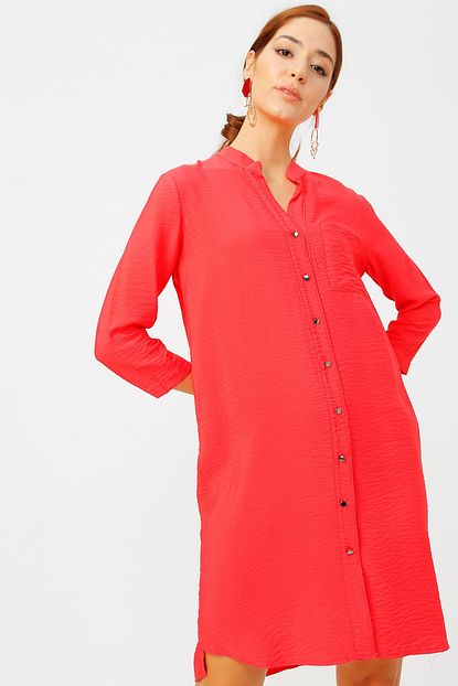 Fabrika Comfort Kadin Kirmizi Elbise 504393211 Boyner Trendyol