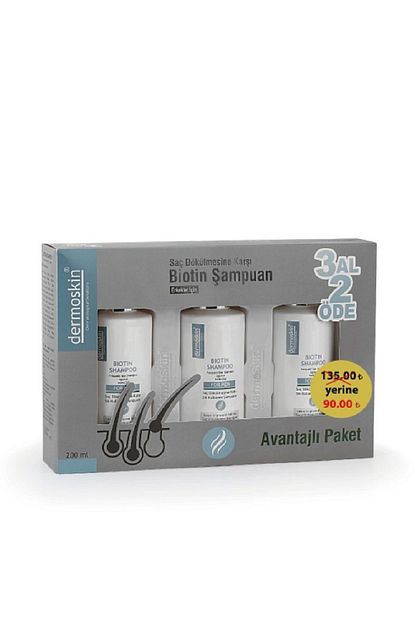 Dermoskin Biotin Sampuan 3 Al 2 Ode Kofre Erkek 200 Ml Fiyati Yorumlari Trendyol