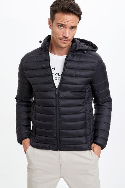 Defacto Erkek Black Red Sisme Mont N4661az20au Trendyol