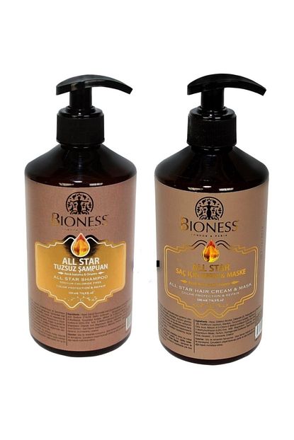 Bioness All Star Tuzsuz Sampuan 500 Ml Ve Sac Kremi 500 Ml Trendyol