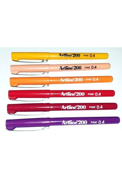Artline 200 Fine 0 4 Cizim Kalemi 6 Li Set 4 Trendyol