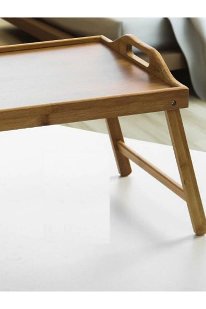 M K Kitchen Bambu Keyif Tepsi Katlanir Ayakli Yatak Koltuk Tepsisi Trendyol